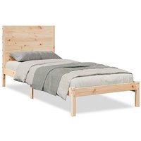 Cama Extralarga sin colchón de madera maciza 90x220 cm V5197