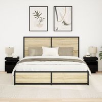 Armario de noche con luces LED 2 piezas V5424 40x39x48,5 cm