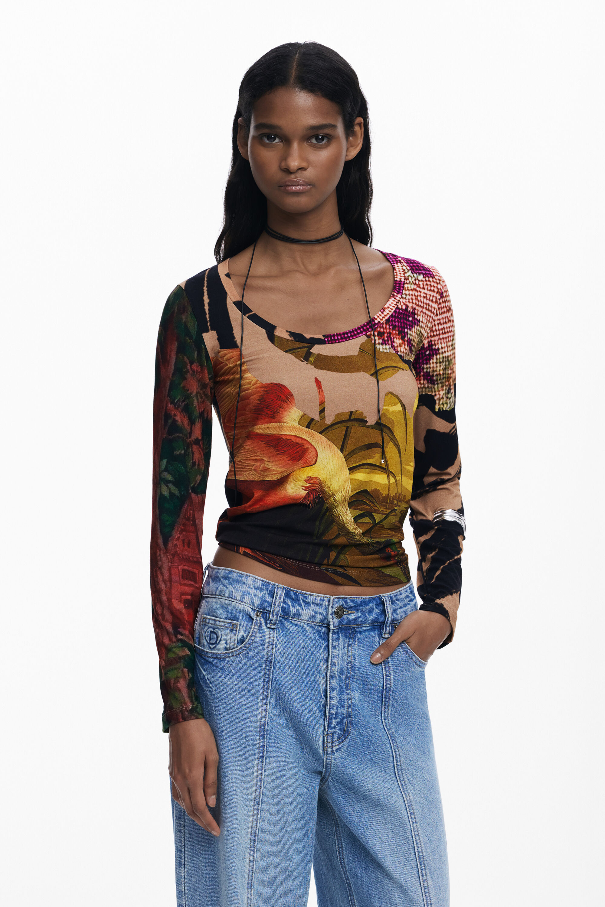 Desigual Camiseta de Hombre diseñada por Mr. Christian Lacroix