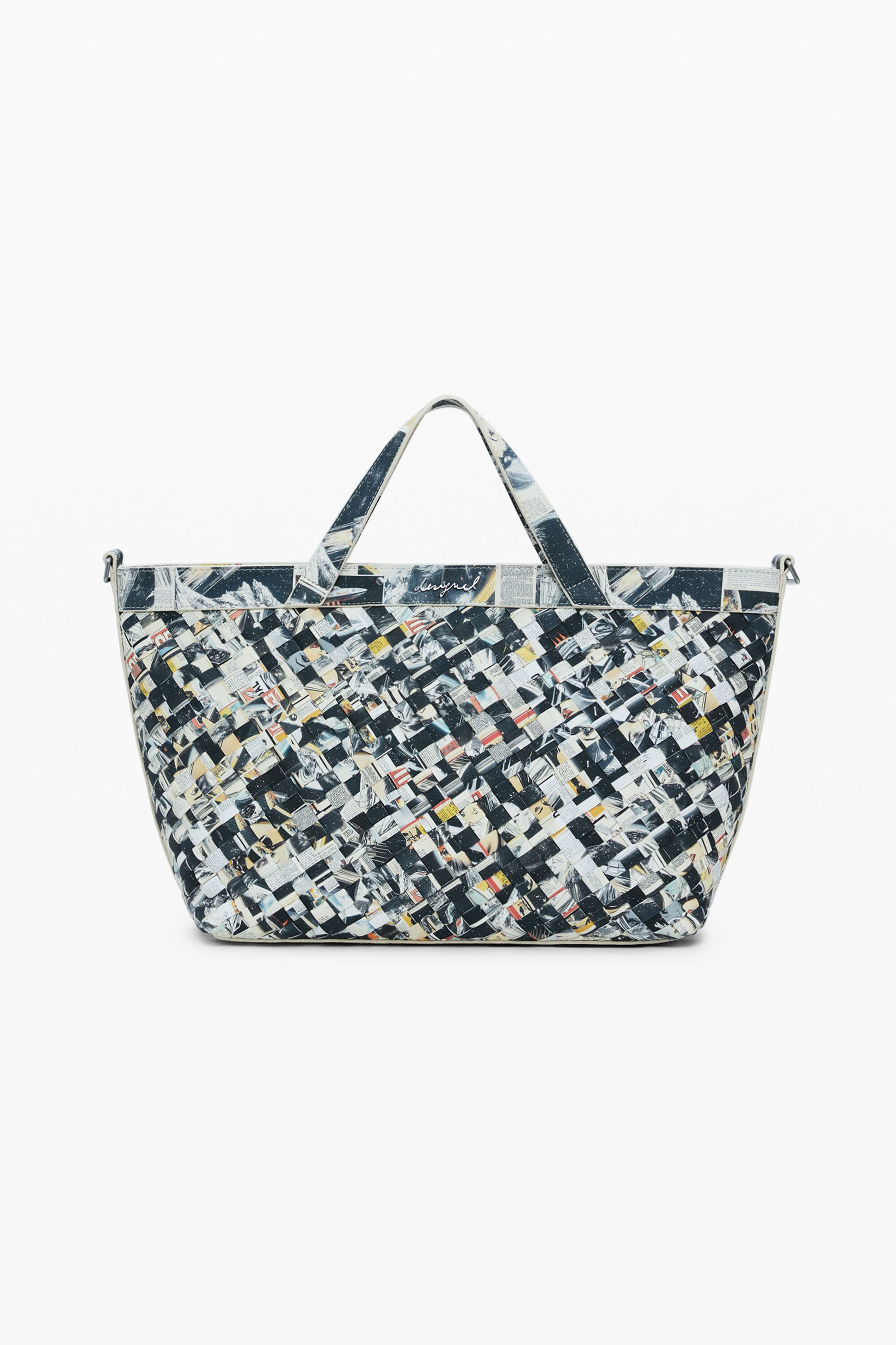 Desigual Bolso Mediano Shopper Trenzado