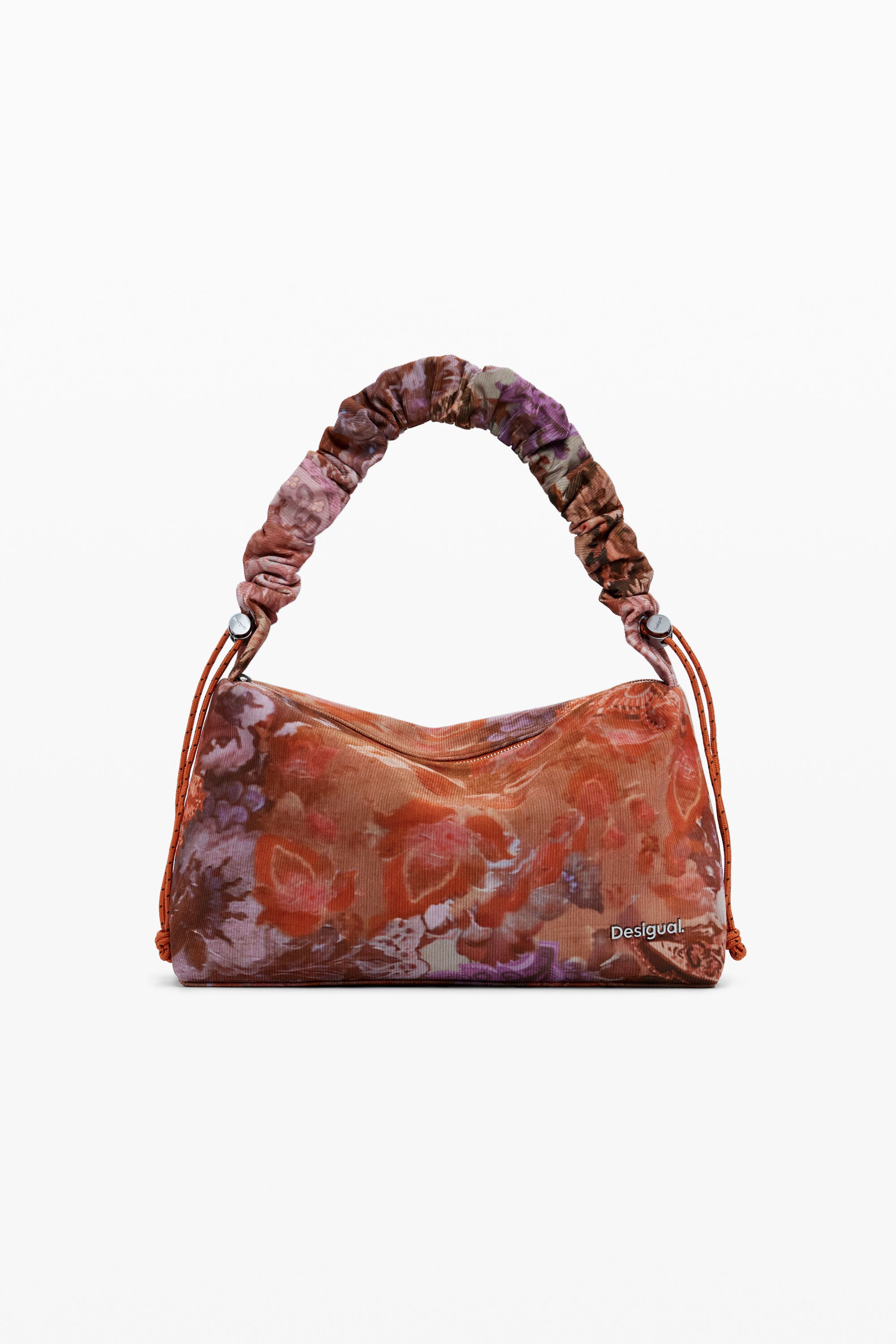 Desigual Bolso Mano Mediano Textura Floral
