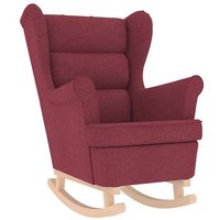 Silla Mecedora de Tela 74x90x102 cm Vidaxl