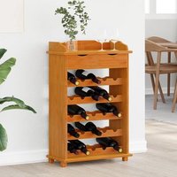Expositor de Vino 90x60x30 cm Madera Maciza de Pino V9103