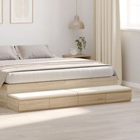 Cajones de Cama Roble Sonoma 180x36,5x16,5 cm V1452