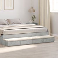 Cajones para cama concreto 180x36,5x16,5 cm V1469