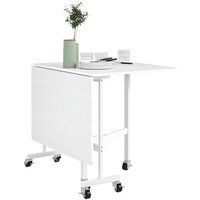 Mesa Plegable de Comedor Homcom MDF y Acero 120x80x73 cm