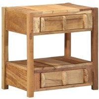 Mesa Auxiliar 43x32x46 cm Madera Sólida Reutilizada V1706