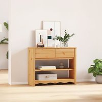 Mesa Consola Drammen 89,5x37x73 cm de Madera Maciza de Pino V7026