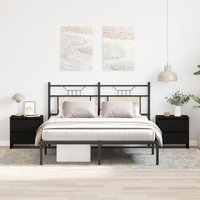 Cabinet De Noche 2 Pcs Roble 45x34x44,5 Cm Madera Engineered V2471 Unico