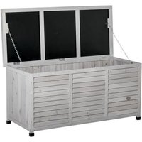 Baúl de Almacenaje de Madera de Abeto 127x56x60 cm - Outsunny