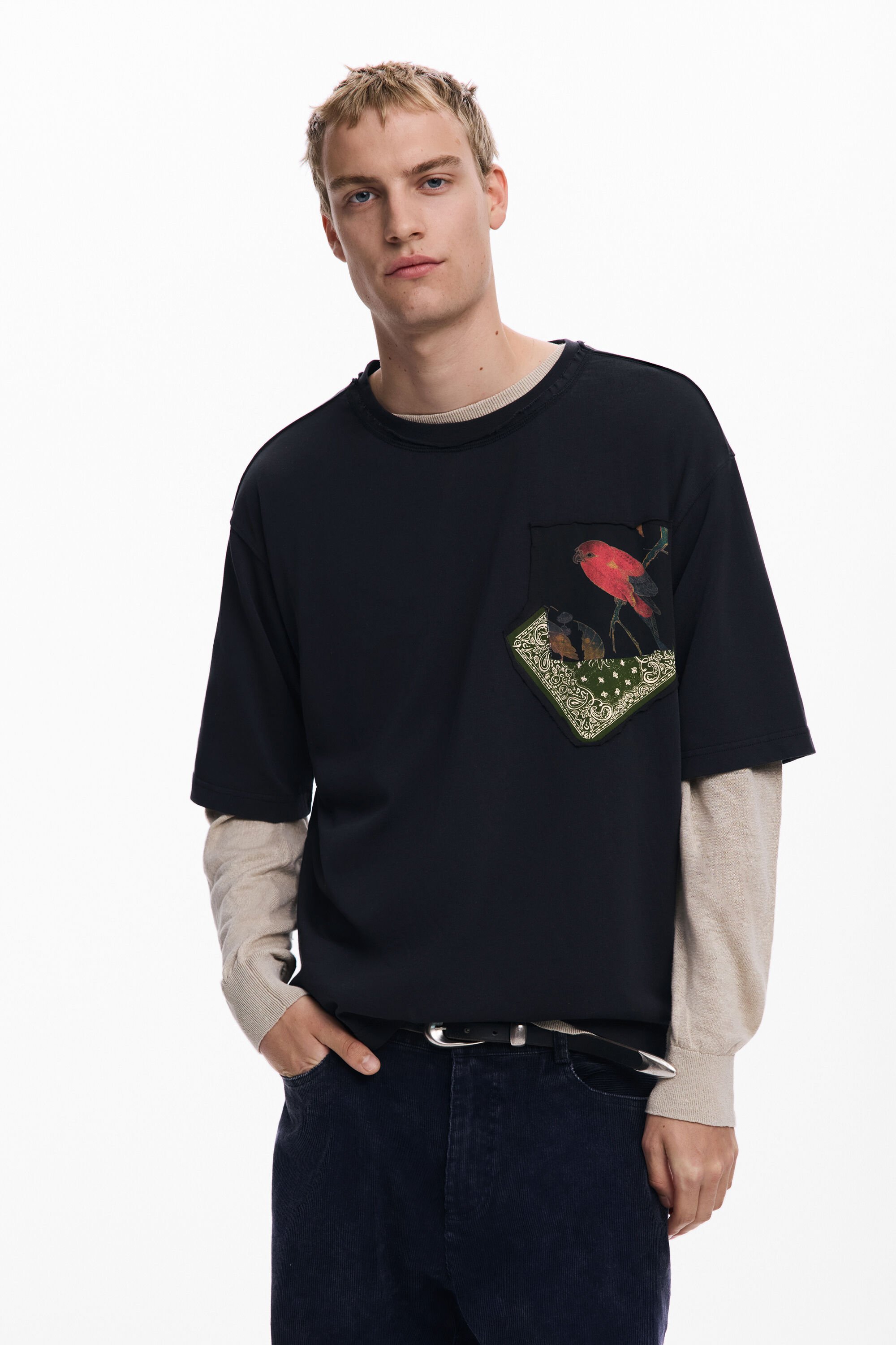 Desigual Camiseta manga corta bandana hombre