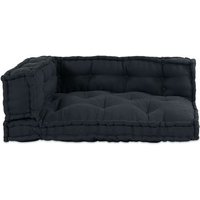 Cojín de sofá de palets con soporte para brazos y espalda en tela V1315