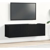 Mueble de TV Montado en Pared de Roble 100x30x30 cm Madera Ingenierizada