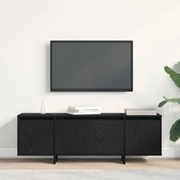 Mueble de TV de madera de ingeniería de roble 120x30x405 cm