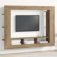 Mueble de TV de Pared Madera Roble Artisan 152x22x113 cm
