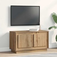 Mueble de TV Madera de Ingeniería Roble Artisan 80x35x45 cm