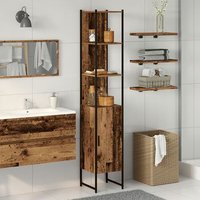 Armario de Baño Madera Vieja 33x33x185,5 cm Madera de Ingeniería V9891