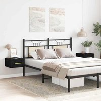 Mesitas de noche de pared 2 unidades 35x35x20 cm