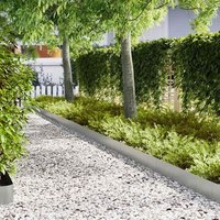 Bordes para césped 10 piezas acero galvanizado 100x5x20 cm