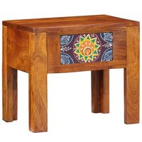 Mesa Lateral 40x30x36 cm Madera Sólida Acacia V6121 Unico