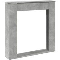 Borde de Chimenea Madera Ingeniería Hormigón 100x20x100 cm V8629