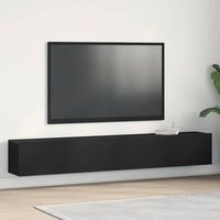 Mueble de TV 2 Unidades Madera Ingeniería Roble 100x30x30 cm