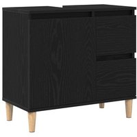 Armario de fregadero de madera de roble V2091 65x33x60 cm