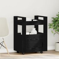 Carro de Cocina Roble 60x45x80 cm Madera Elaborada V9167