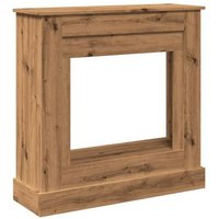 Borde de Chimenea Madera Ingeniería Roble Artisan 90x30x90 cm V8858