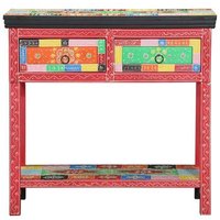 Mesa Consola con Cajones de Madera Ingenierizada V3475