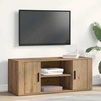 Mueble de TV Madera de Ingeniería Roble Artisan 100x35x40 cm