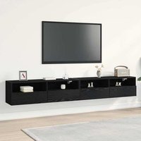 Mueble de TV 2 piezas Madera Ingeniería Roble 100x30x30 cm