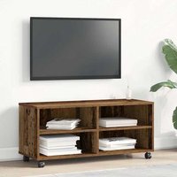 Mueble de TV Madera de Ingeniería Envejecida 90x35x35 cm