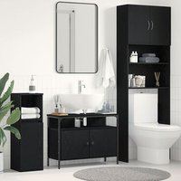 Mueble de Baño Roble 80x30x60 cm Madera de Ingeniería V9884