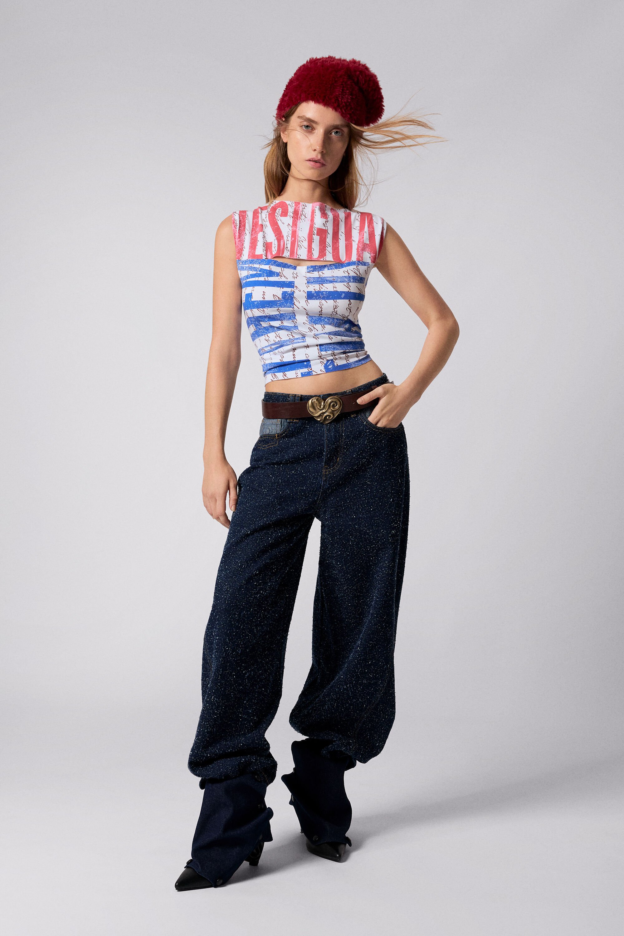 Desigual Camiseta de lettering para hombre