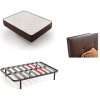 Pack colchón + cabecero tapizado + somier Descansin 180x180