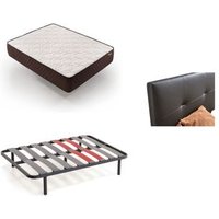 Pack colchón + cabecero tapizado + somier descansin 180x200