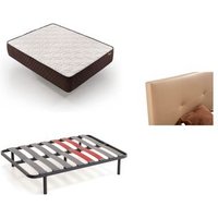 Pack Colchón + Cabecero Tapizado + Somier Descansin 180x190