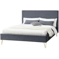 Cama de Terciopelo y Latón 160x200 Riverside