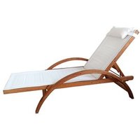 Tumbona de madera y textil Naari