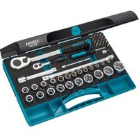 Hazet 953hp Juego de Llaves de Vaso 1/4" y 1/2" con Perfil de Tracción Hexágono