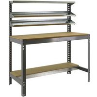 Banco de Trabajo BT1 900 Gris/Madera 1445x910x610mm