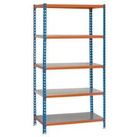 Estantería Metálica Simonclick Mini 5/300 sin tornillos 1800x800x300 mm