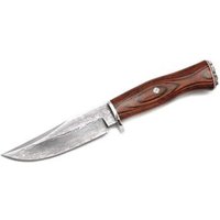 Cuchillo de Lujo Muela Braco-11dam.m con mango de madera prensada y hoja de damasco de 23 cm