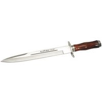 Cuchillo de caza Enterizo Muela Urial-26co con puño de cocobolo, cruceta y casquillo de acero inoxidable, 310 g