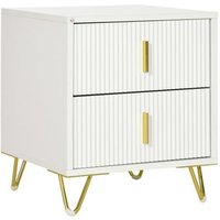 Mesita de noche de melamina de madera 40x40x47 cm Homcom