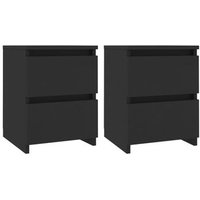 Mesitas de noche 2 unidades aglomerado 30x30x40 cm Vidaxl