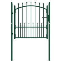 Puerta de Valla con Picos de Acero 100x100 cm