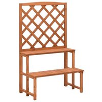 Soporte de Plantas y Enrejado de Madera de Abeto 70x42x115 cm Vidaxl