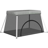 Parque Infantil Para Bebés Con Colchón Tela Lino Vidaxl